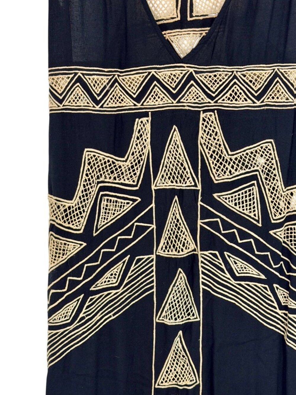 RARE VTG NWOT Free People Jen’s Pirate Booty Black Embroidered Maxi Dress | Boho - Picture 5 of 16